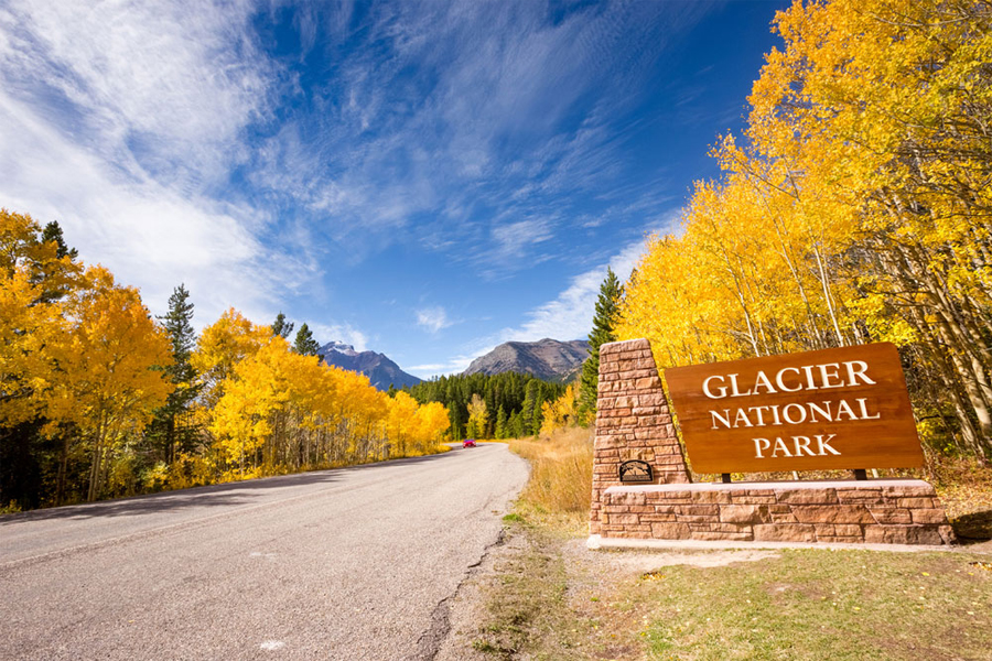 Glacier National Park in autumn