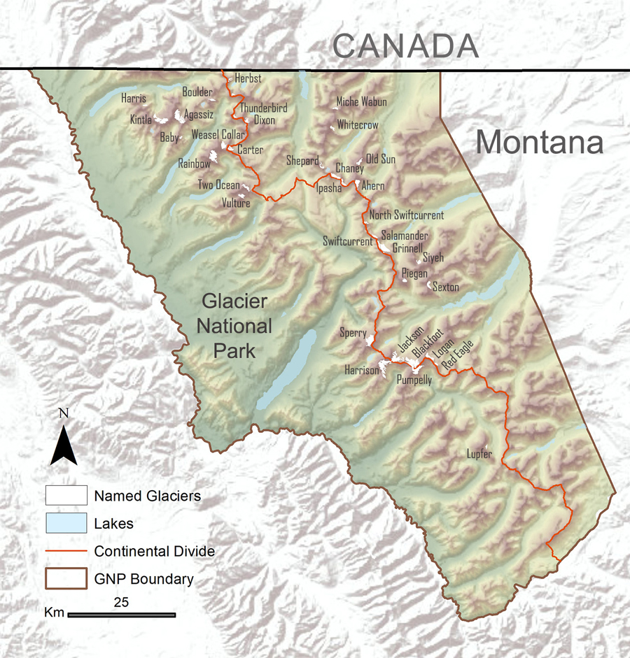 Glacier National Park Map