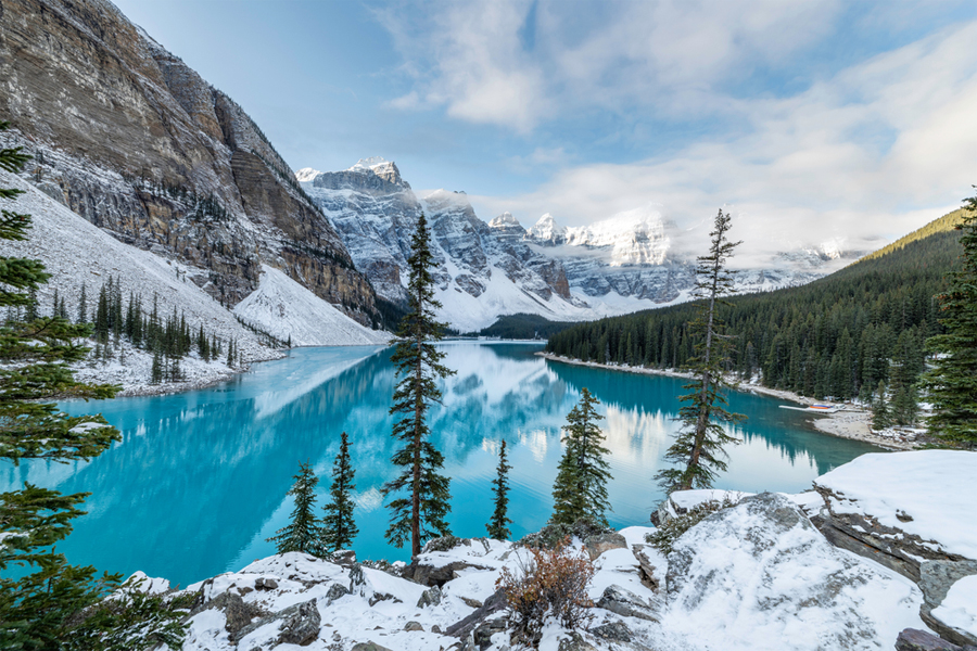 Glacier National Park in winter