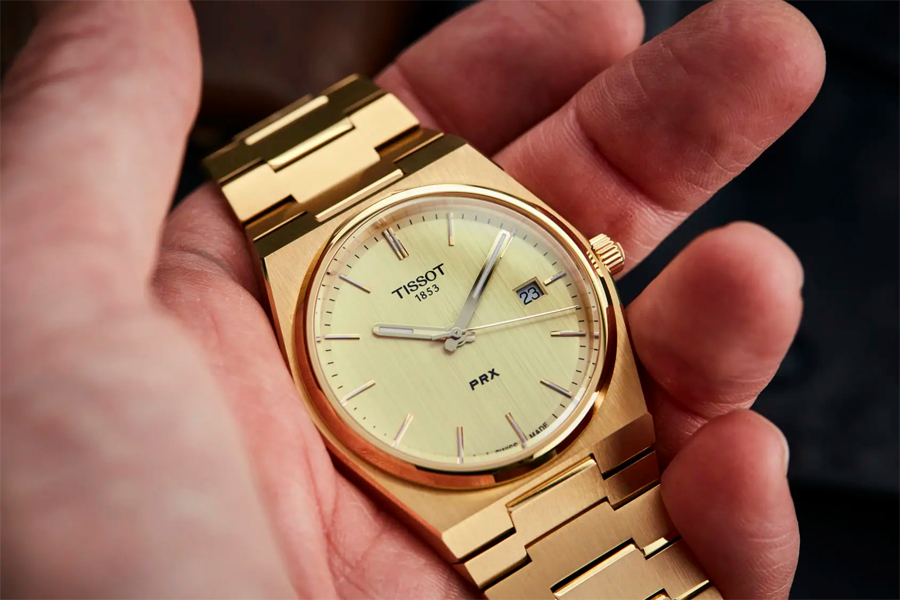 Tissot Unisex PRX Gold PVD Coating Watch