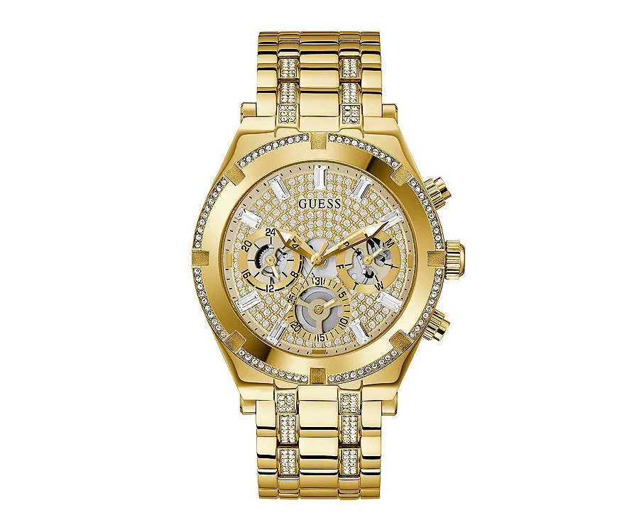 Guess Crystal Embellished Mens Watch