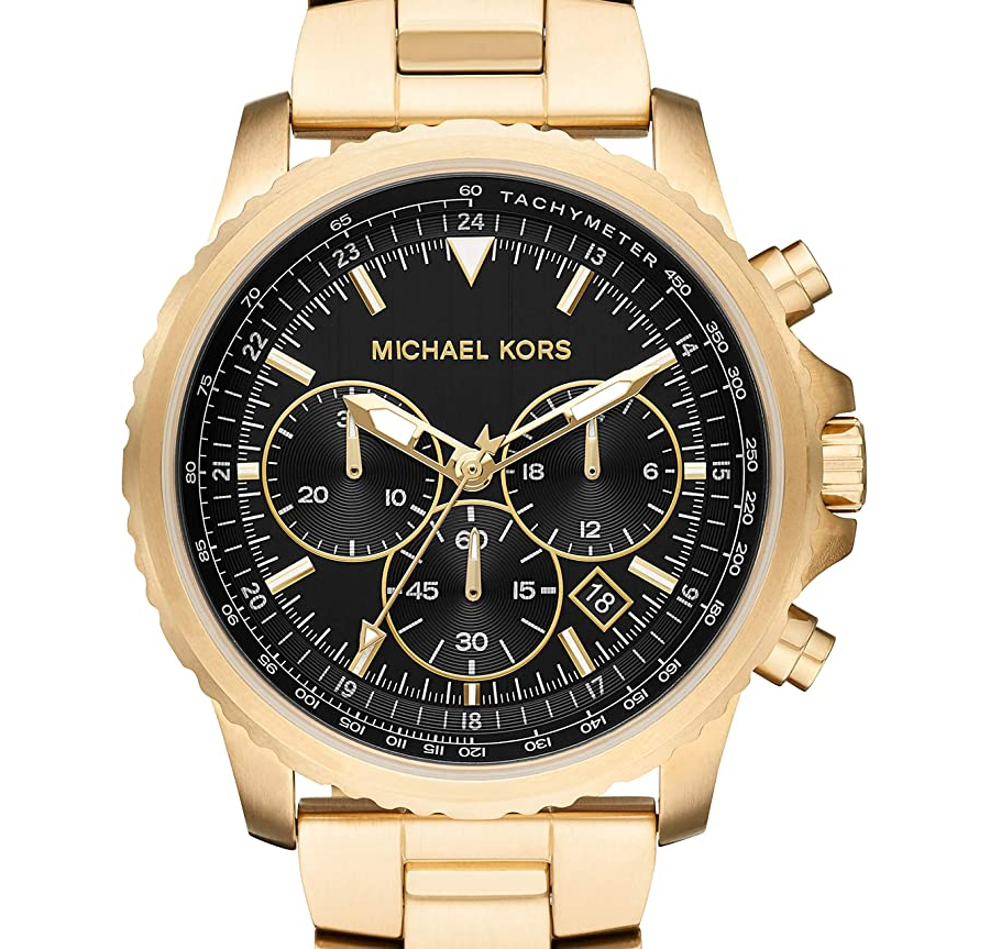 Michael Kors Cortlandt Gold-Tone Chronographs