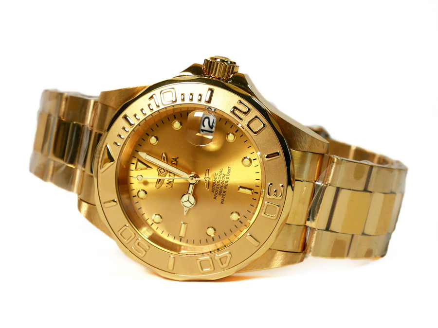 Invicta Pro Diver Automatic Gold Ion-Plated Men's Watch (13929)