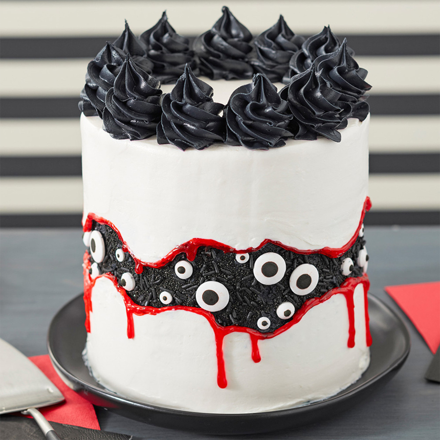 Evil Eyes Halloween Cake