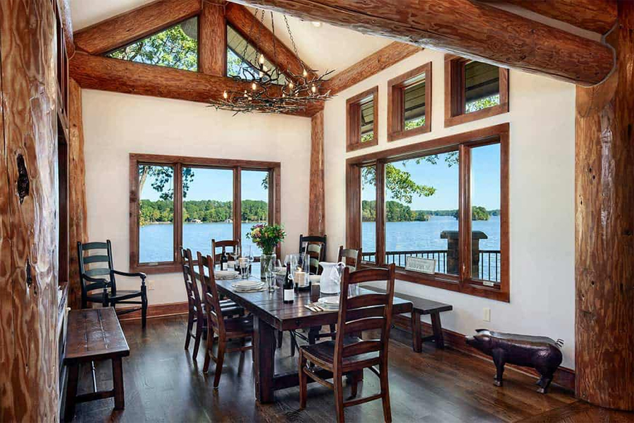 Handcrafted Log House in Lake Gaston, North Carolina