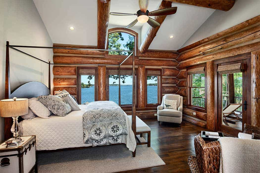 Handcrafted Log House in Lake Gaston, North Carolina