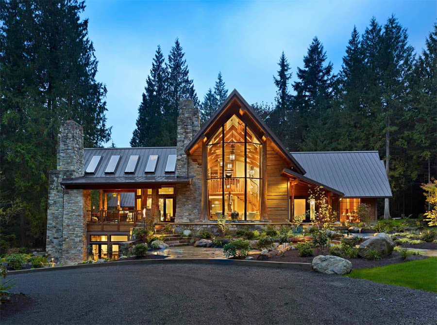 Rustic Contemporary Cabin in Carnation, Washington