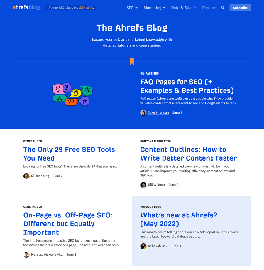 Ahrefs Blog