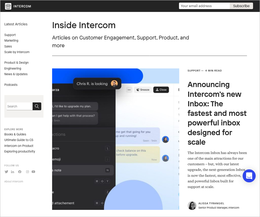 Intercom Blog