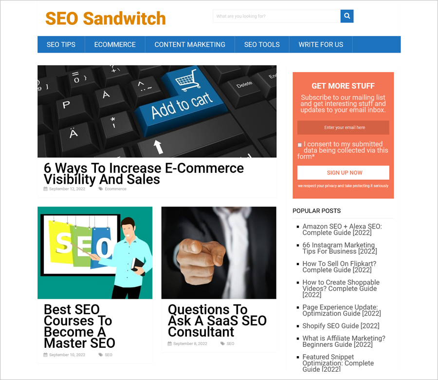 SEO Sandwitch