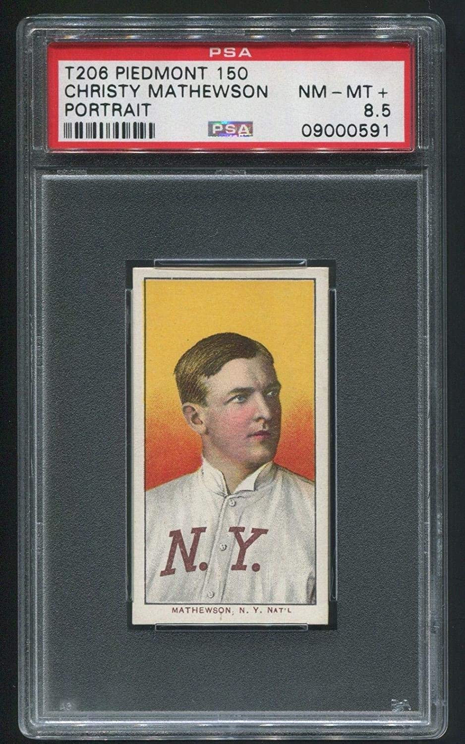 Christy Mathewson HOF Portrait—Slabbed Baseball Card