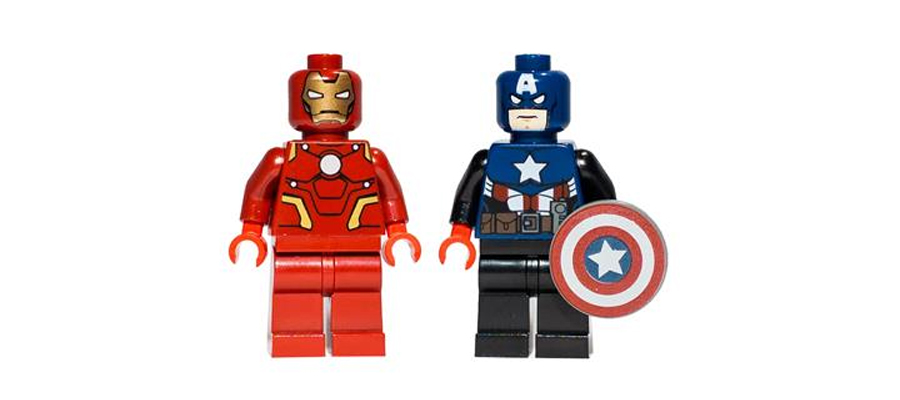 LEGO Exclusive Minifigure Iron Man & Captain America 2012 Collectors Preview