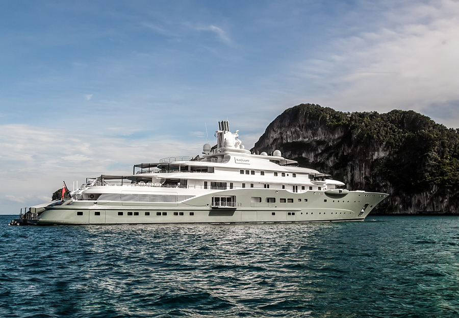 Radiant luxury yacht