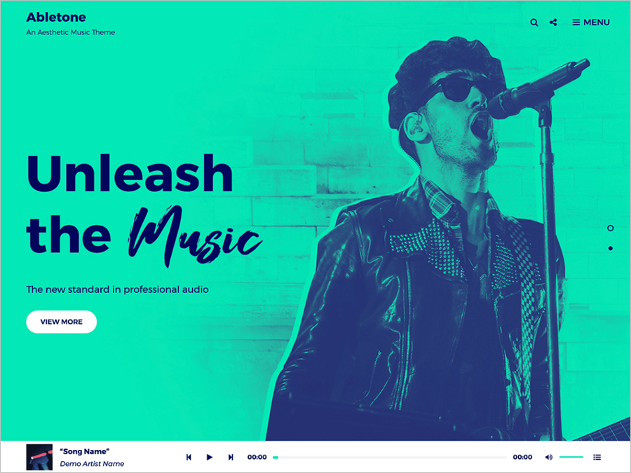 Free Abletone Music WordPress Theme