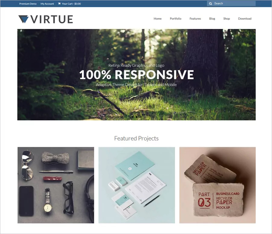 Virtue - Tema WordPress Gratis dengan Desain Responsif