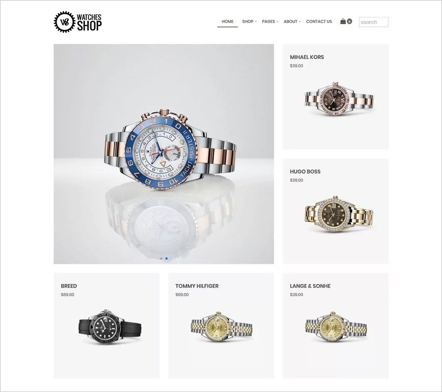 Watches Shop - Free Virtuemart Joomla Template