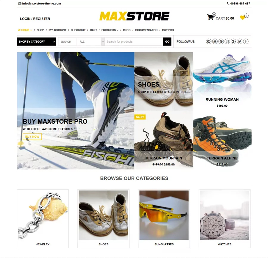 MaxStore - Tema WordPress WooCommerce Gratis