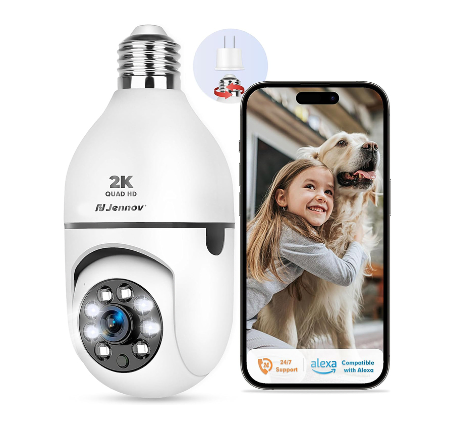 Jennov Light Bulb Security Camera