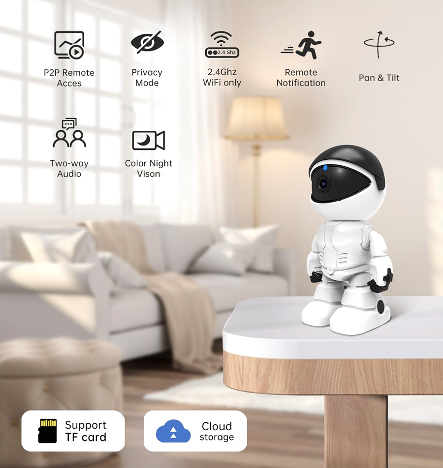 Robot Wireless Camera for Home Security