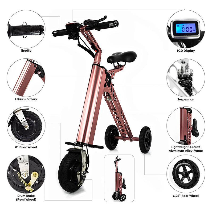 CHO Portable Electric Mini Tricycle