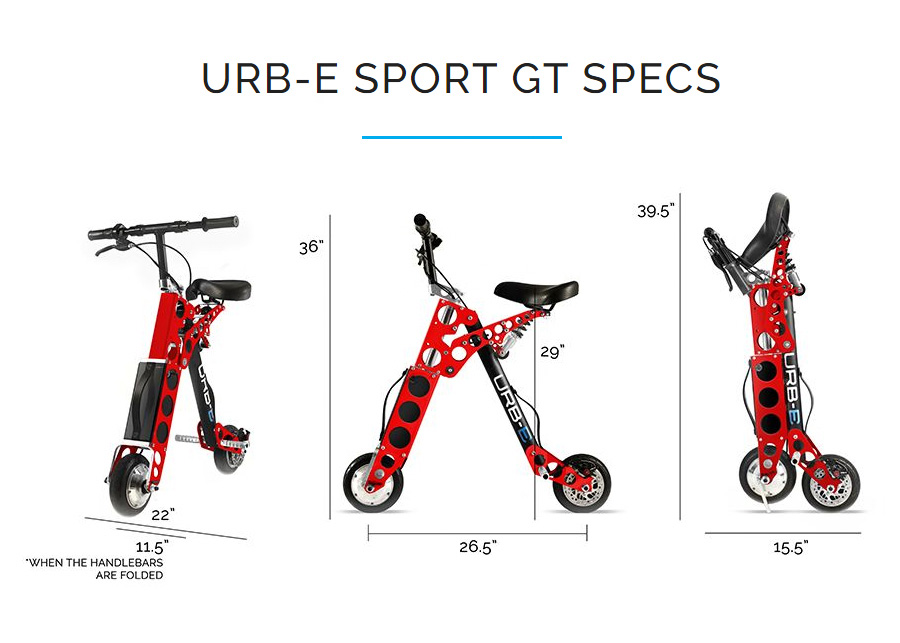 Urb-E Sport GT Foldable Electric Scooter