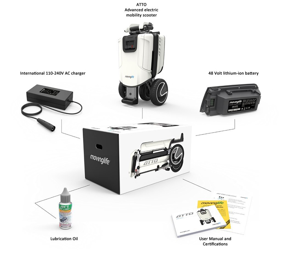 ATTO Mobility Folding Scooter for Adults