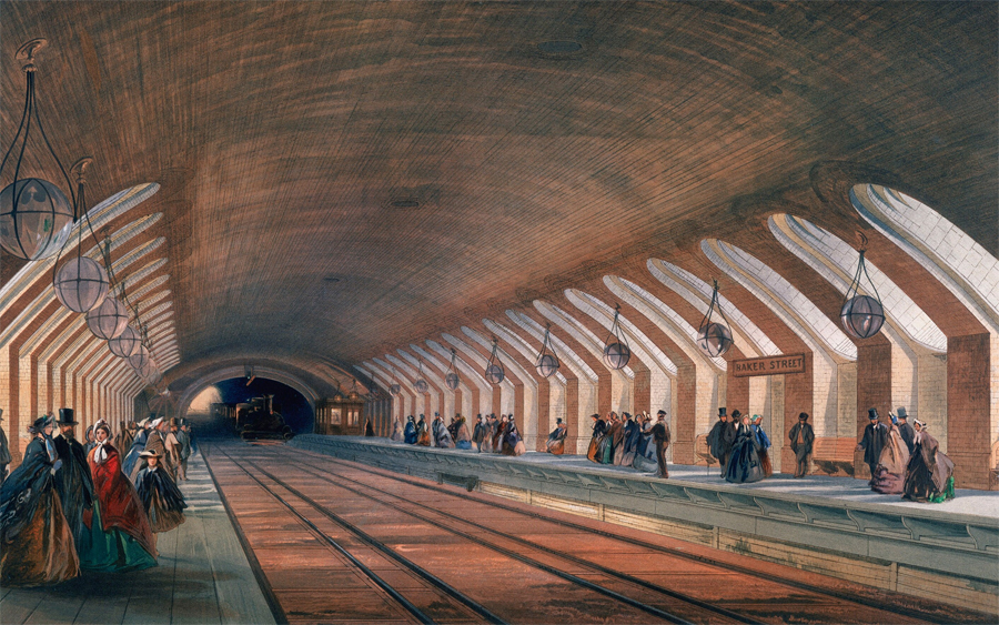 The World's Oldest Underground Station, Baker Street, England