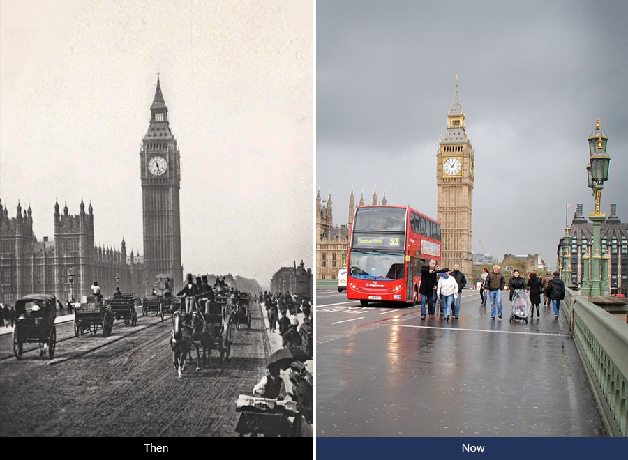 25 Amazing 'Then And Now' Photos That Will Bring You Back in Time for a Moment