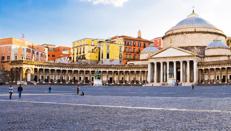 Piazza del Plebiscito, Naples, Italy