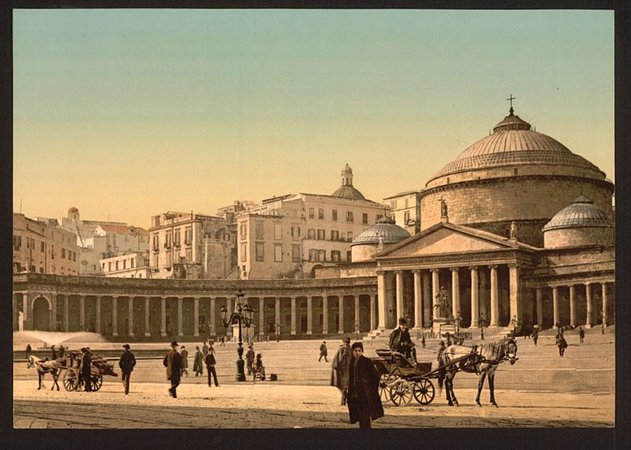 Piazza del Plebiscito, Naples, Italy