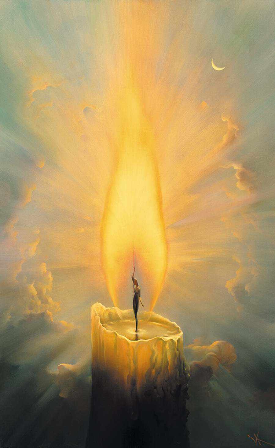 Candle Vladimir Kush painting