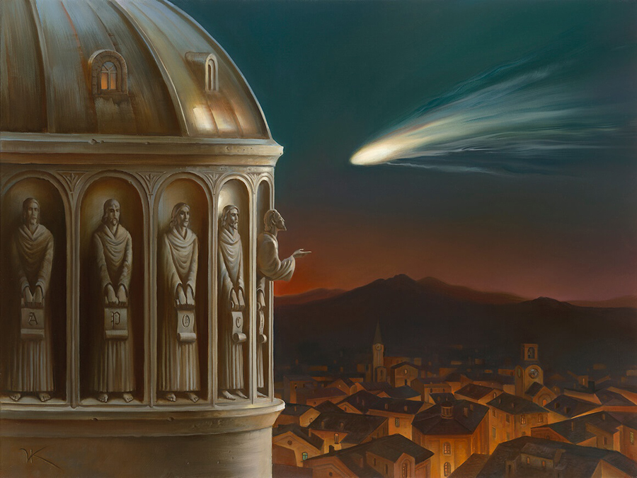 Comet Halley by Vladimir Kush