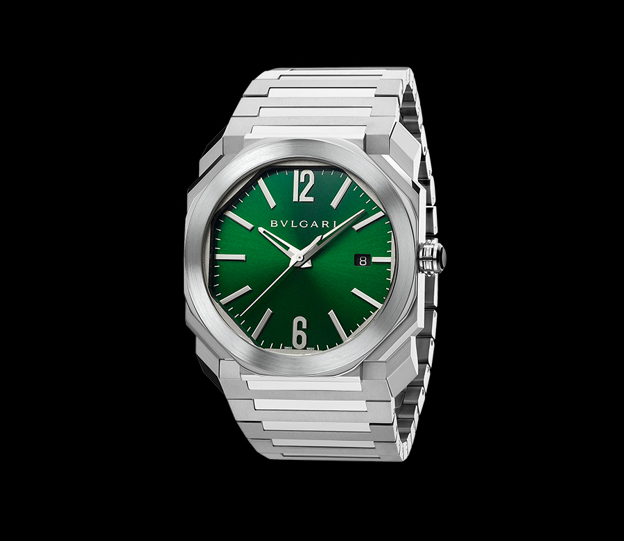 Bvlgari Octo Green Face Watch