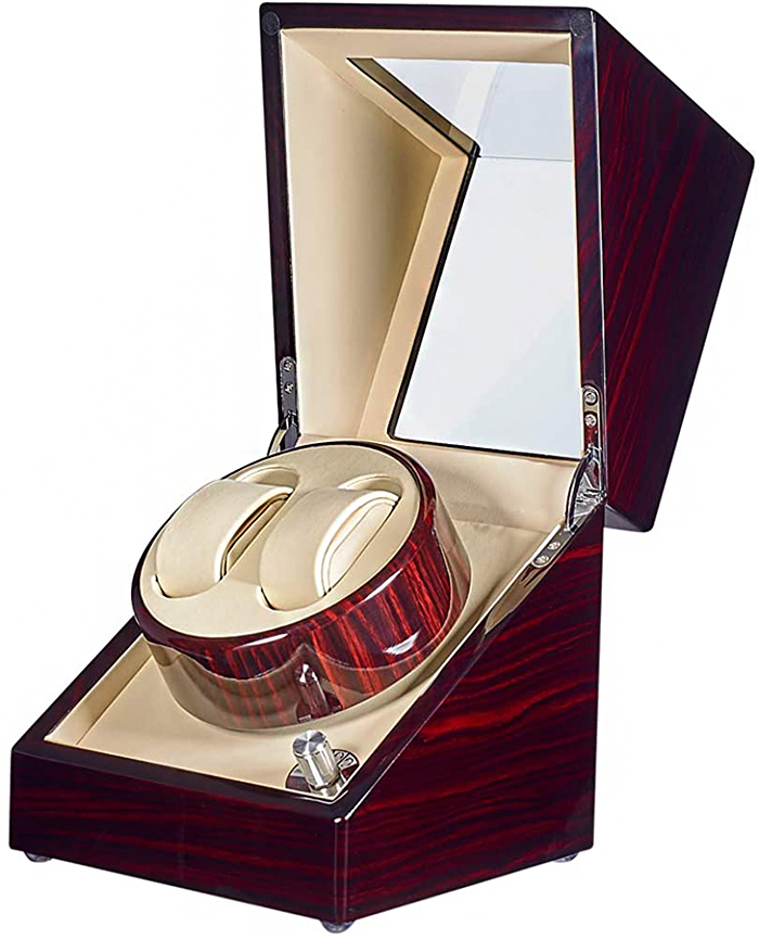 JQUEEN Double Watch Winder with Quiet Japanese Mabuchi Motor