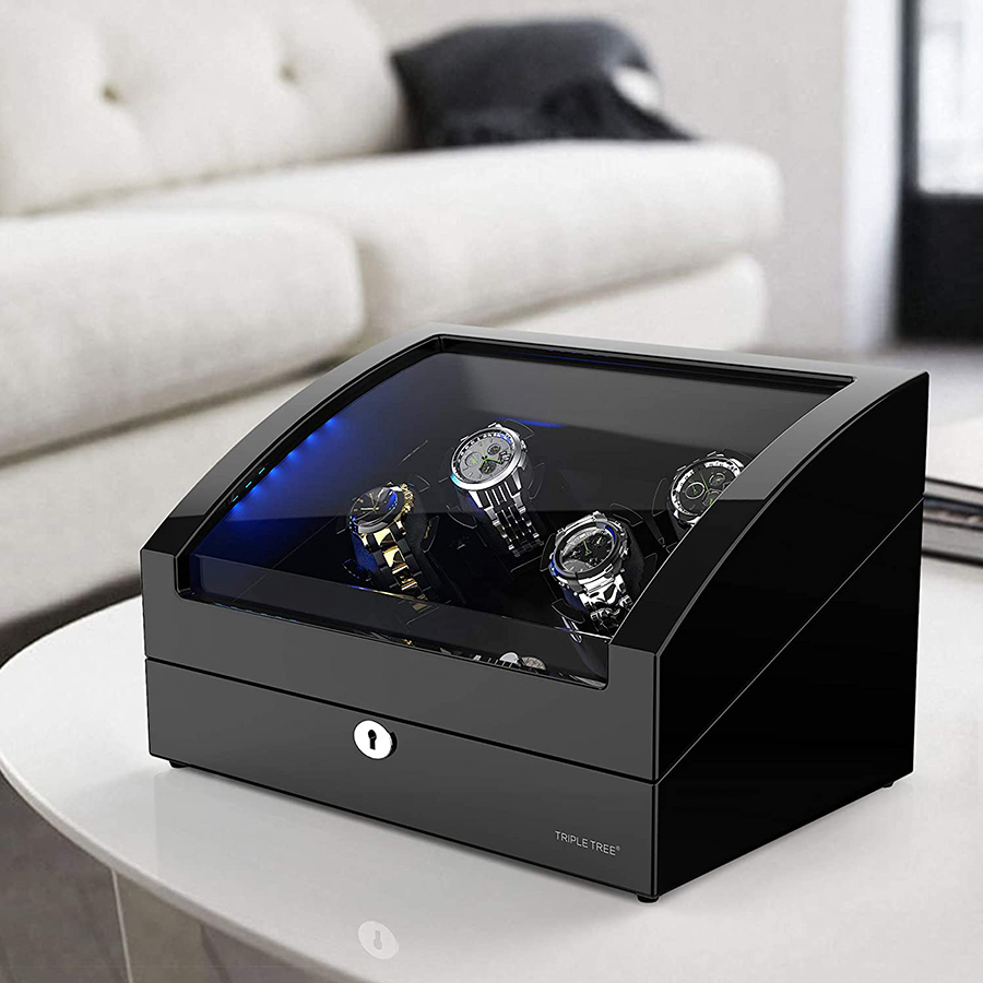 TRIPLE TREE Watch Winder for 4 Automatic Watches