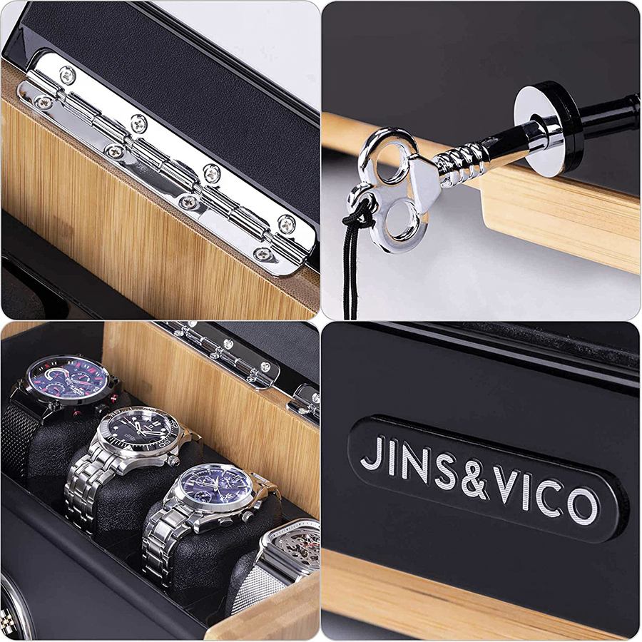 JINS&VICO Watch Winder for 6 Automatic Watches